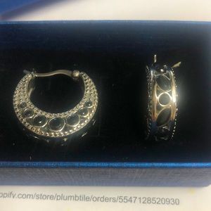 Never worn amazing Austrian black crystal in stainless steel